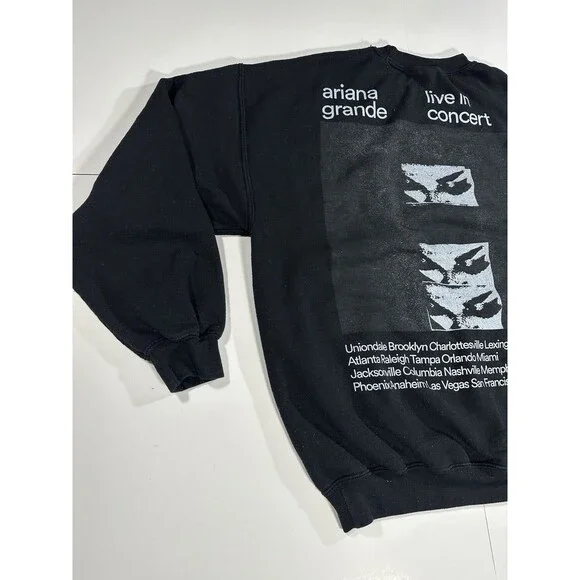 Ariana Grande 2019 Sweetener World Tour Crew Neck Sweatshirt Size Large Music - Picture 11 of 14